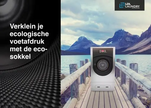 Verklein de ecologische voetafdruk van je wasmachine met de eco-sokkel
